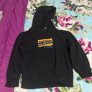 Diesel Black Hoodie with Bold Logo